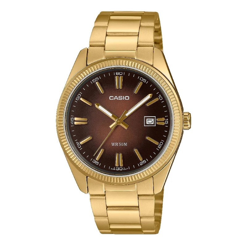 CASIO COLLECTION Mod. DATE, GOLD - BRONZE MTP-1302PGC-5AVEF